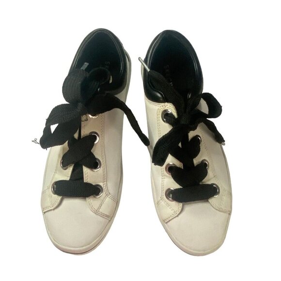 SKECHERS Women Hi Lite Lace Up Sneakers Size 8 White Y2K Casual Everyday S-7 - Picture 3 of 9
